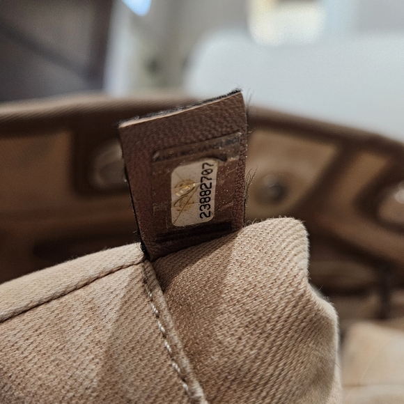 Canvas Sequin Small Deauville Tote Ecru - Picture 9 of 12